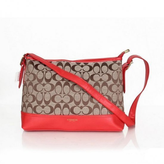 Coach Convertible Hippie In Signature Medium Red Crossbody Bags AZA | Coach Outlet Canada - Click Image to Close